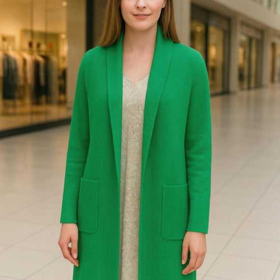 AnchorFinds.com Jackets Premium Long Maxi Cardigan With Pockets Stretch