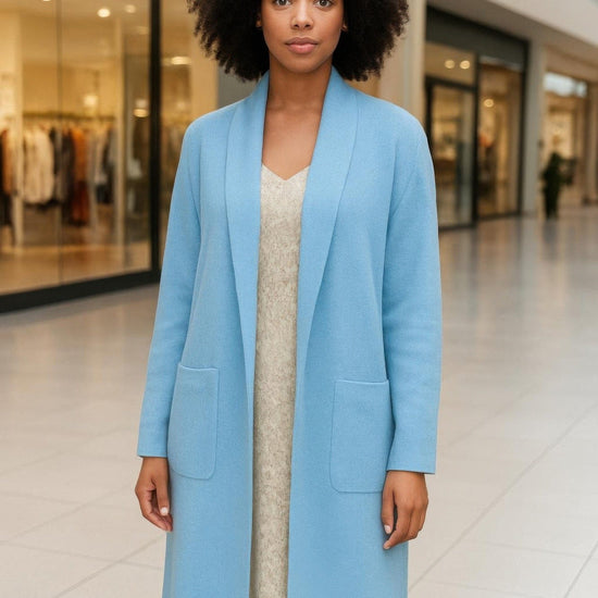 AnchorFinds.com Jackets S Premium Long Maxi Cardigan With Pockets Stretch