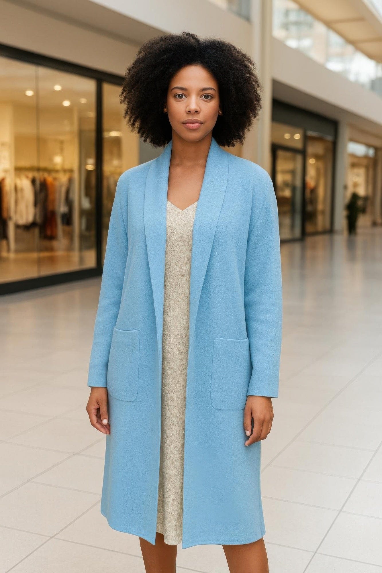 AnchorFinds.com Jackets S Premium Long Maxi Cardigan With Pockets Stretch