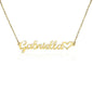 AnchorFinds.com Jewelry 18k Yellow Gold Finish / Standard Box Heart Name Necklace Personalized