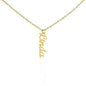AnchorFinds.com Jewelry 18k Yellow Gold Finish / Standard Box Personalized Vertical Name Necklace