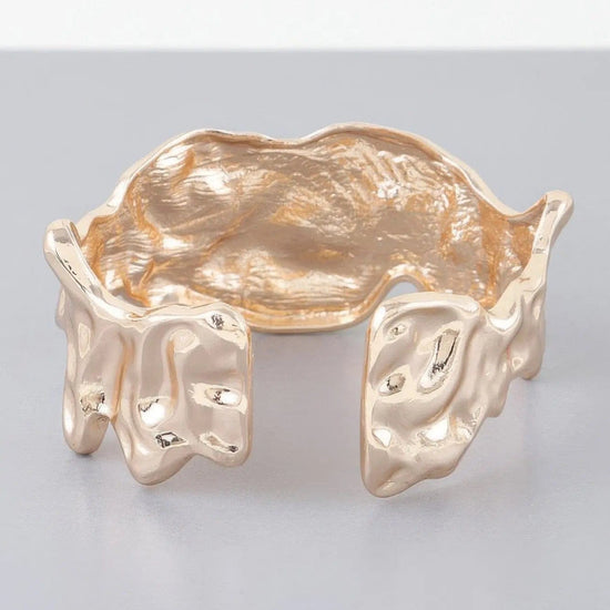 AnchorFinds.com Jewelry Abstract Ripple Open Cuff Bracelet