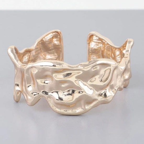 AnchorFinds.com Jewelry Abstract Ripple Open Cuff Bracelet