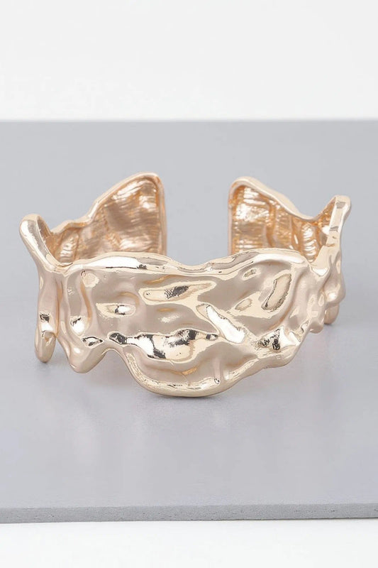AnchorFinds.com Jewelry Abstract Ripple Open Cuff Bracelet