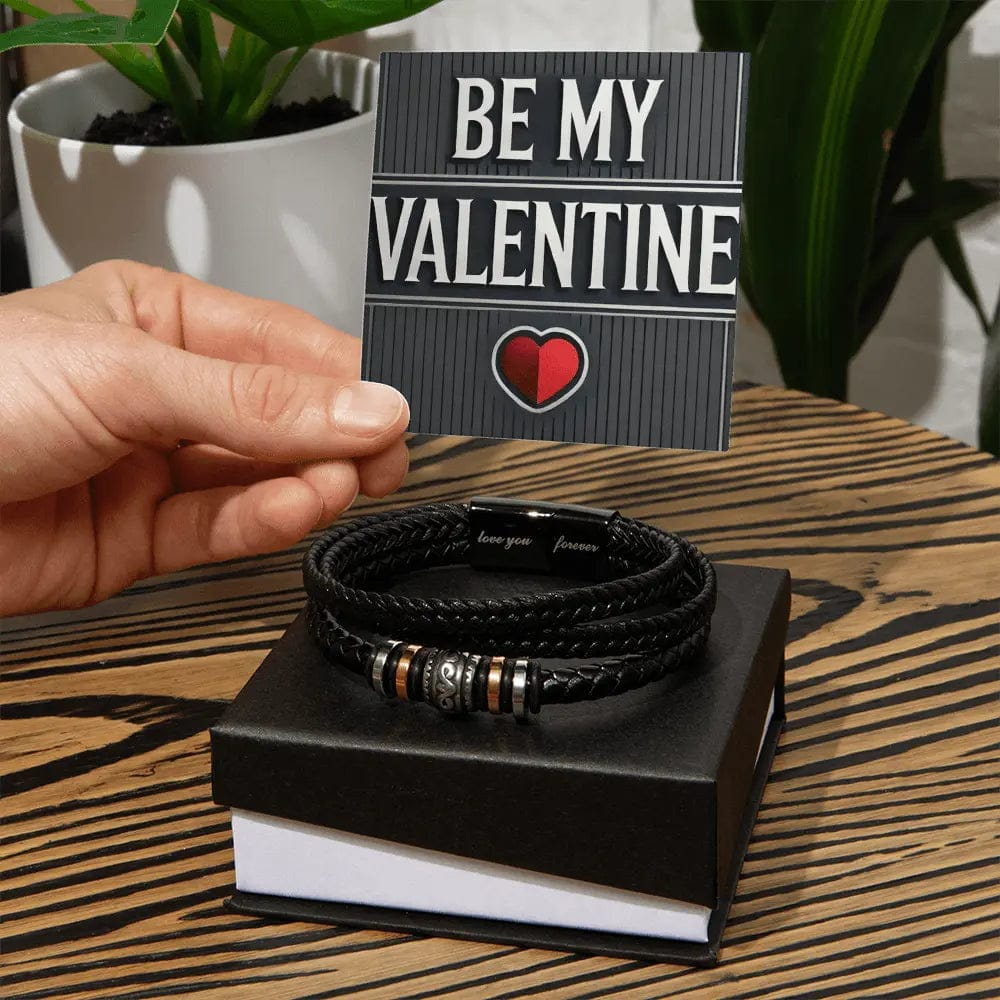 AnchorFinds.com Jewelry Be My Valentine Men's "Love You Forever" Bracelet