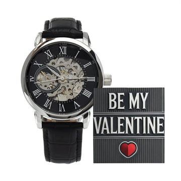 AnchorFinds.com Jewelry Be My Valentine Men's Openwork Watch