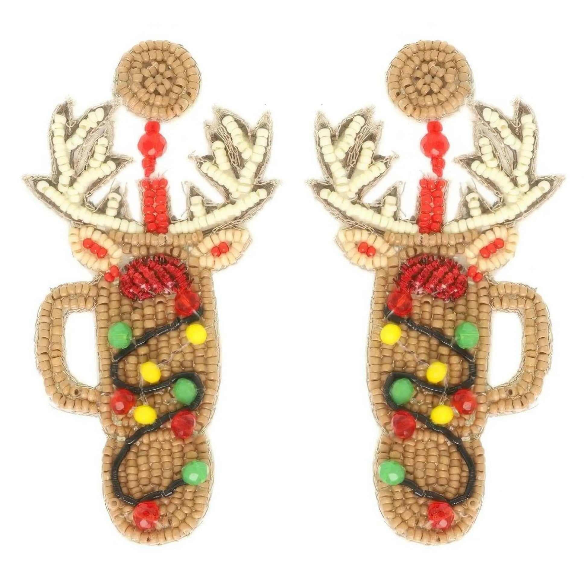 AnchorFinds.com Jewelry Christmas Rudolph's Cup Post Earrings