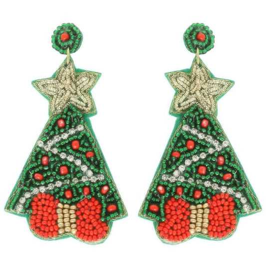 AnchorFinds.com Jewelry Christmas Tree Post Earrings