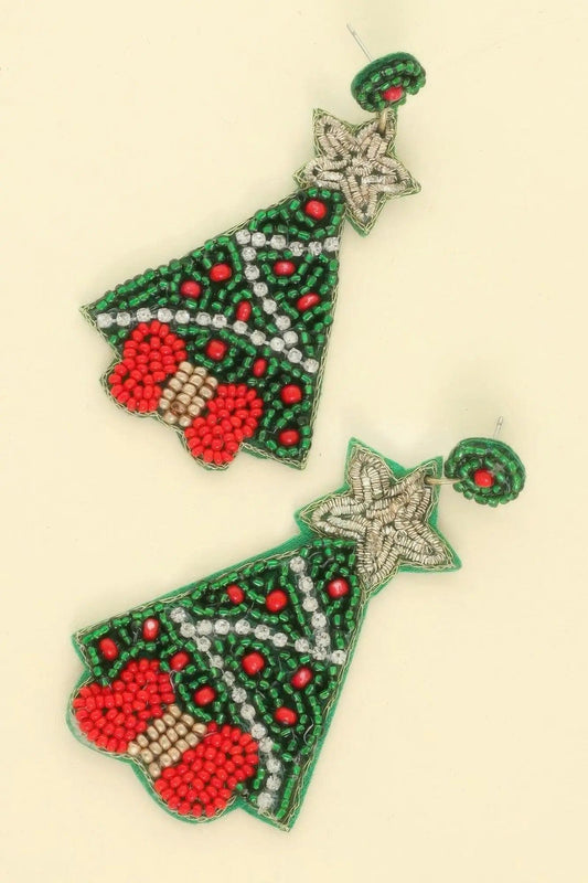 AnchorFinds.com Jewelry Christmas Tree Post Earrings