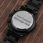 AnchorFinds.com Jewelry Customized Black Chronograph Watch