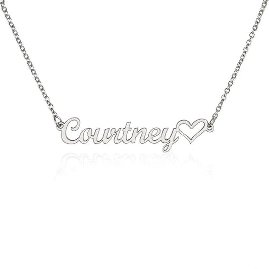 AnchorFinds.com Jewelry Heart Name Necklace Personalized