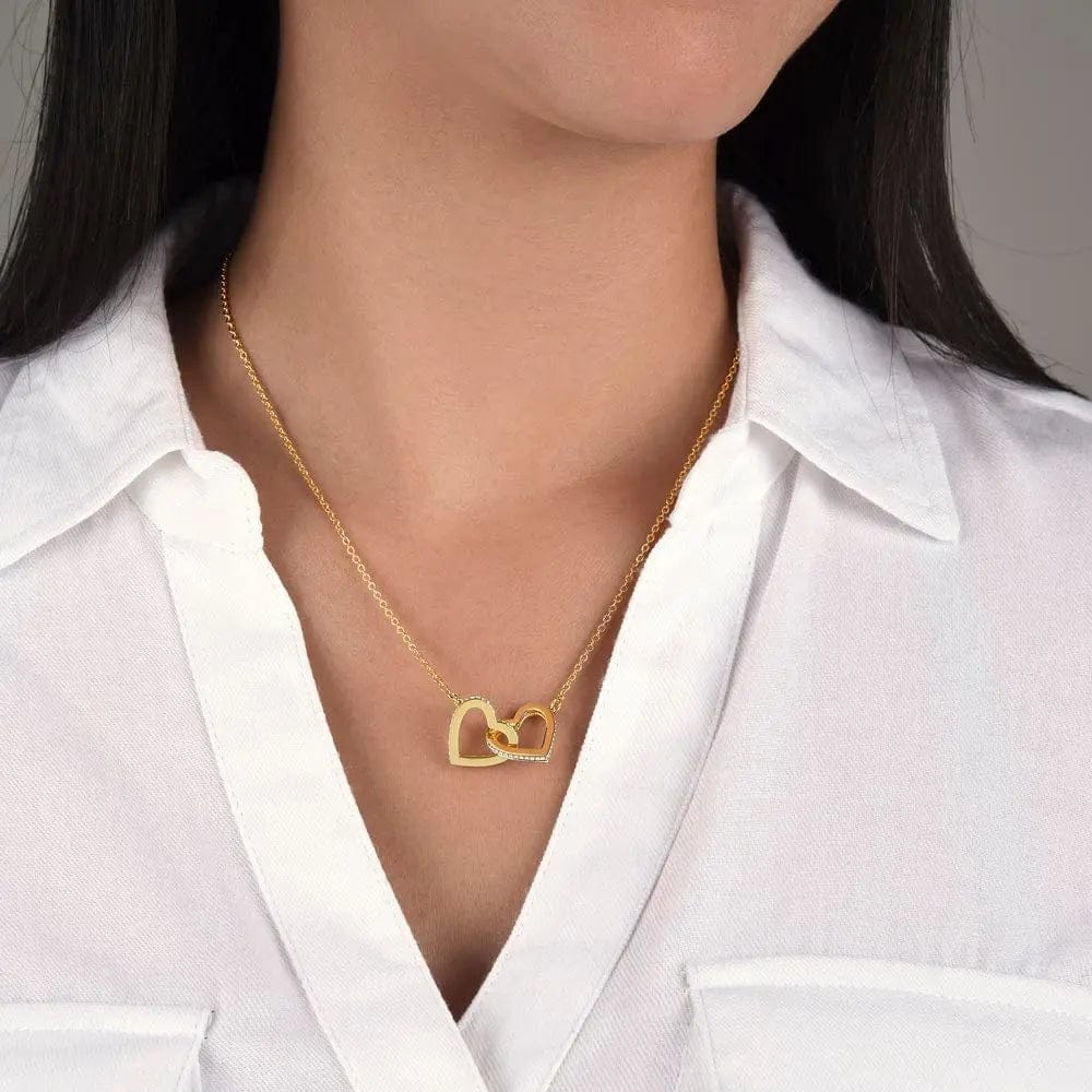 AnchorFinds.com Jewelry Interlocking Hearts Necklace: A Symbol of Everlasting Love