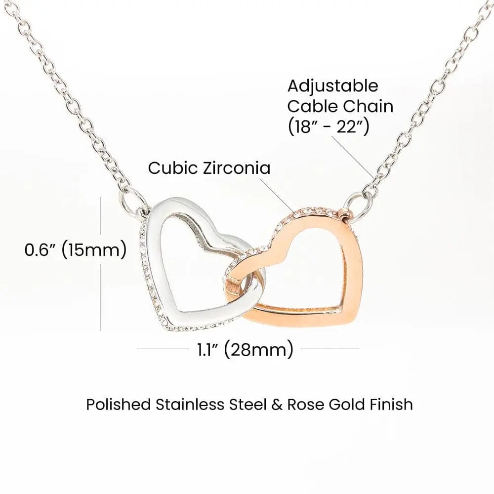 AnchorFinds.com Jewelry Interlocking Hearts Necklace: A Symbol of Everlasting Love