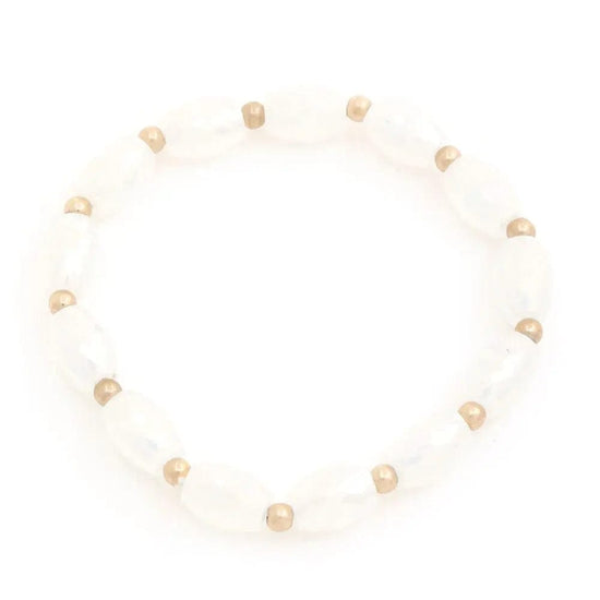 AnchorFinds.com Jewelry Ivory Beaded Bracelet in Multi, Jet, Ivory, or Taupe – Elevate Your Style