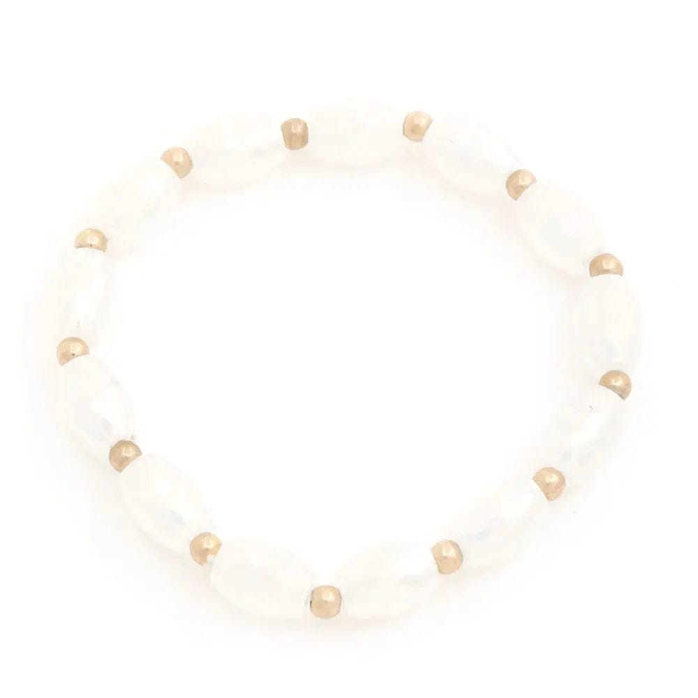 AnchorFinds.com Jewelry Ivory Beaded Bracelet in Multi, Jet, Ivory, or Taupe – Elevate Your Style