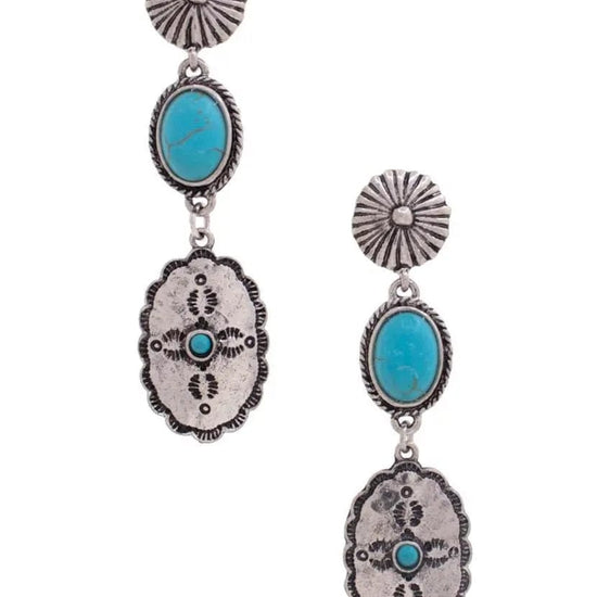 AnchorFinds.com Jewelry Oval Dangle Earring