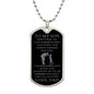 AnchorFinds.com Jewelry Silver / No To My Son Dog Tags