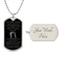 AnchorFinds.com Jewelry Silver / Yes To My Son Dog Tags