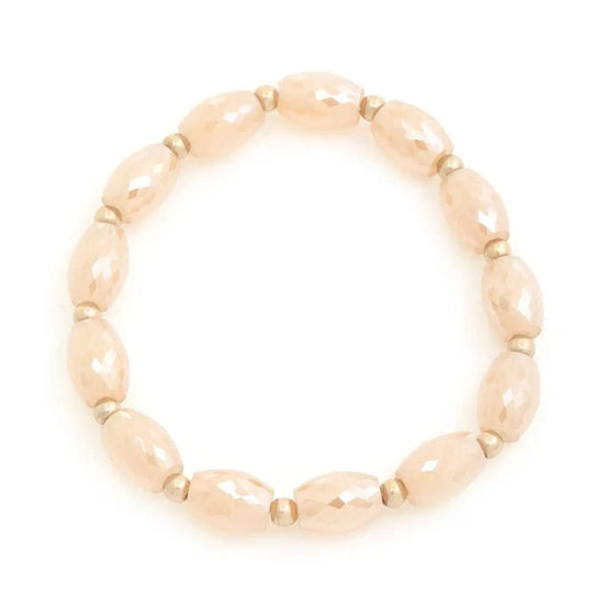 AnchorFinds.com Jewelry Taupe Beaded Bracelet in Multi, Jet, Ivory, or Taupe – Elevate Your Style