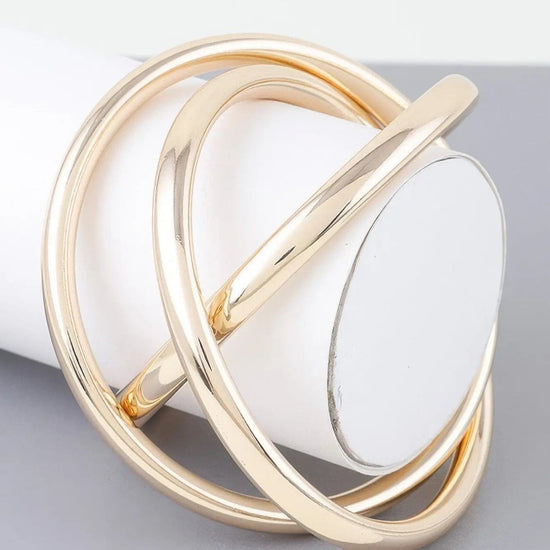 AnchorFinds.com Jewelry Triple Shiny Bangle Bracelet