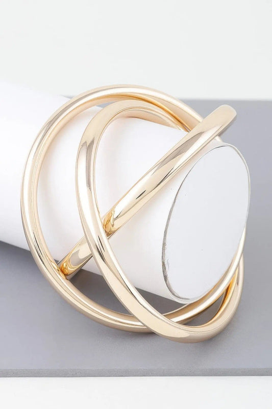AnchorFinds.com Jewelry Triple Shiny Bangle Bracelet
