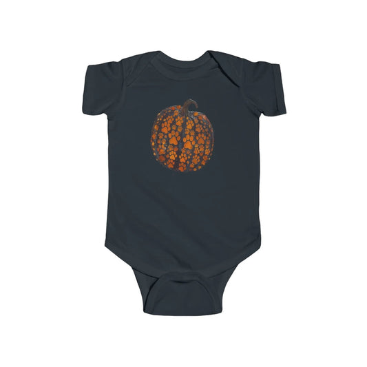 AnchorFinds.com Kids clothes Black / 6M Paw Pumpkin Infant Fine Jersey Bodysuit