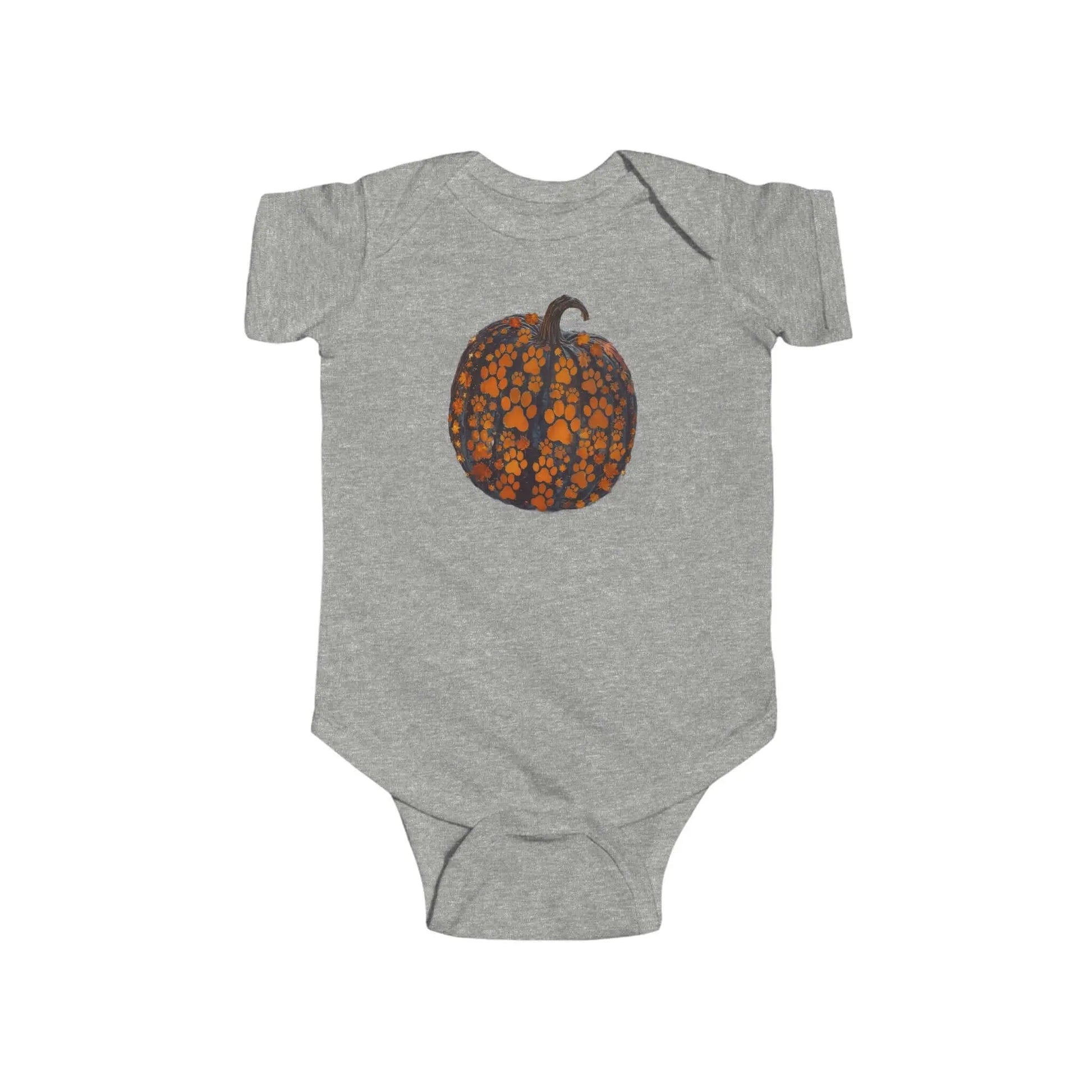 AnchorFinds.com Kids clothes Heather / 6M Paw Pumpkin Infant Fine Jersey Bodysuit