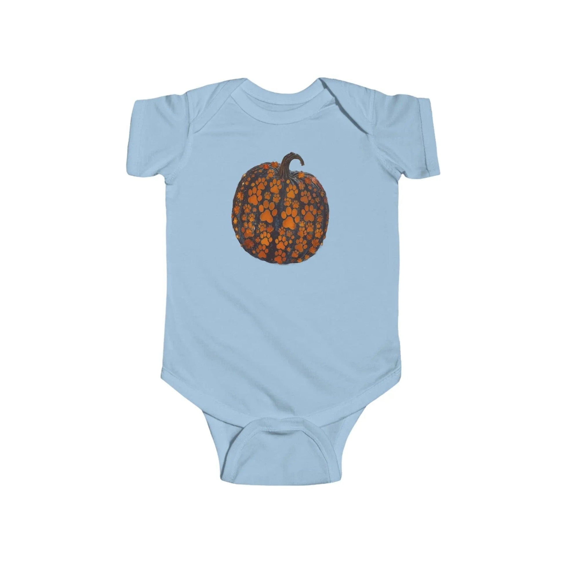 AnchorFinds.com Kids clothes Light Blue / 6M Paw Pumpkin Infant Fine Jersey Bodysuit