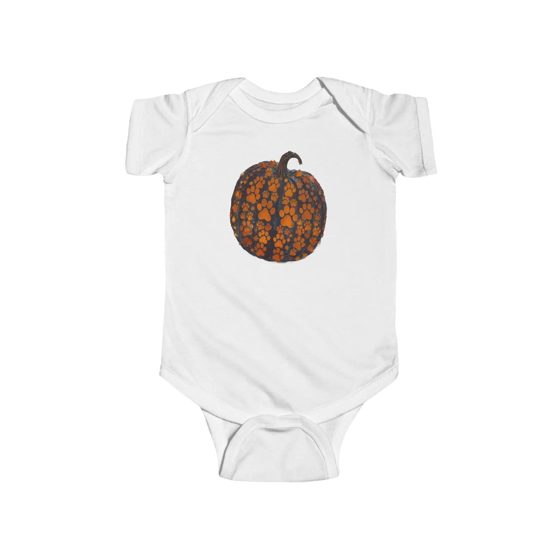 AnchorFinds.com Kids clothes White / 6M Paw Pumpkin Infant Fine Jersey Bodysuit