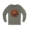 AnchorFinds.com Long-sleeve S / Grey TriBlend Pumpkin Foliage Unisex Jersey Long Sleeve Tee