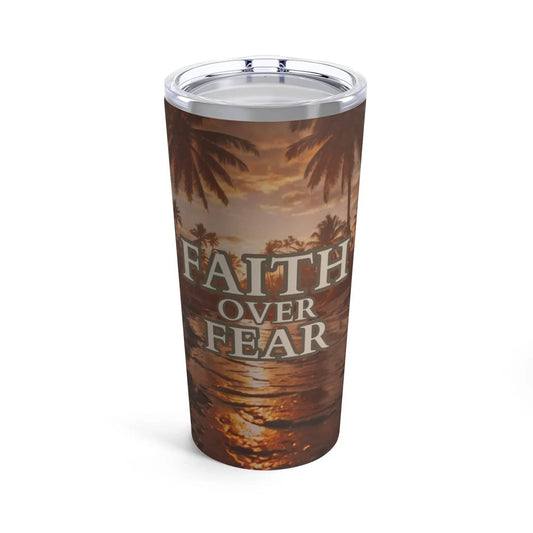 AnchorFinds.com Mug 20oz Faith Over Fear 20 oz Tumbler: Stay Motivated and Hydrated