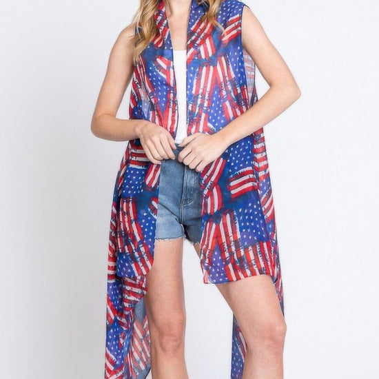 AnchorFinds.com Multicolor / One size fits all American Flag Vest