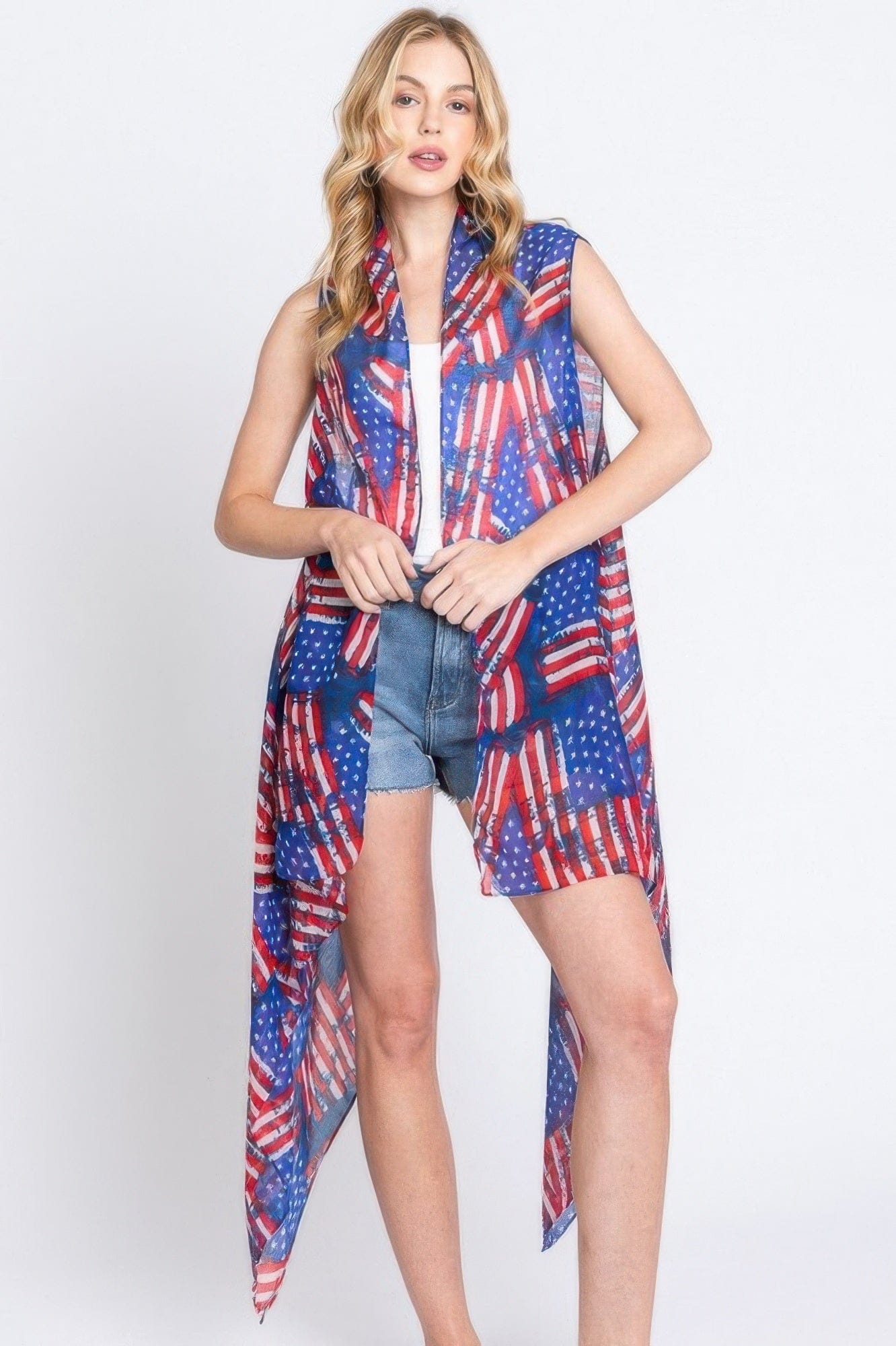 AnchorFinds.com Multicolor / One size fits all American Flag Vest