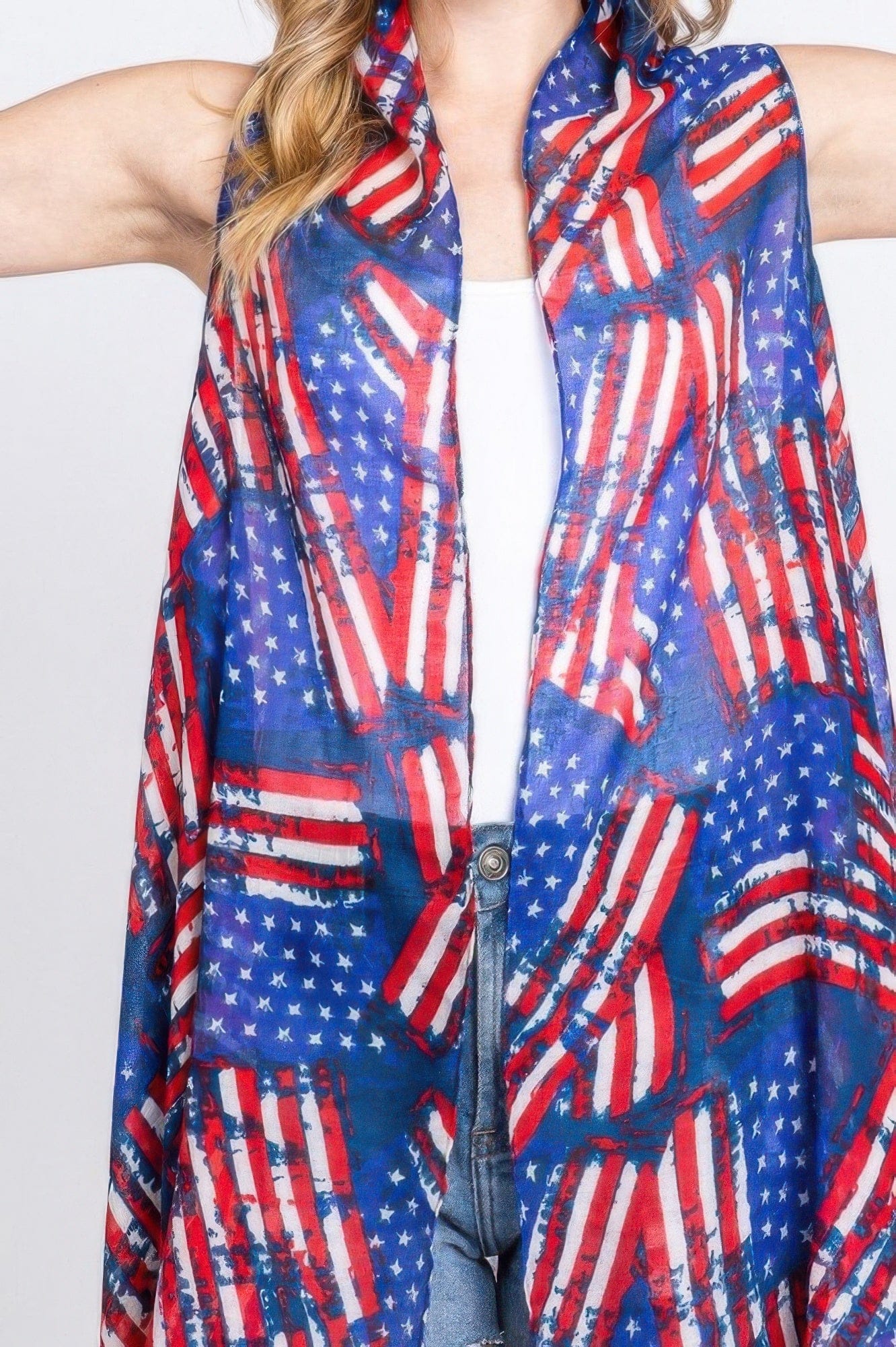 AnchorFinds.com Multicolor / One size fits all American Flag Vest