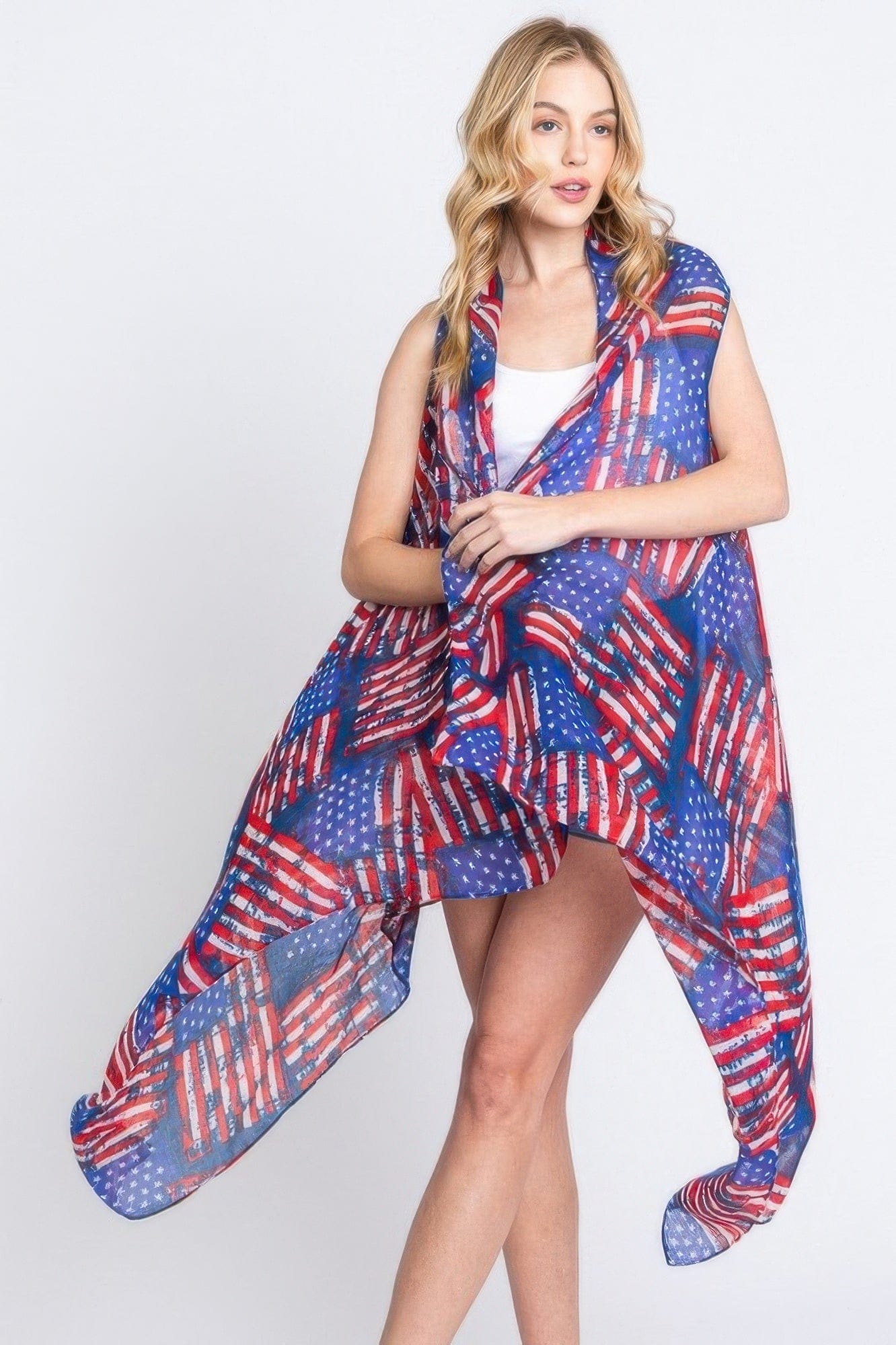 AnchorFinds.com Multicolor / One size fits all American Flag Vest
