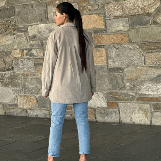 AnchorFinds.com Oversized Corduroy Shacket Button Down Utility