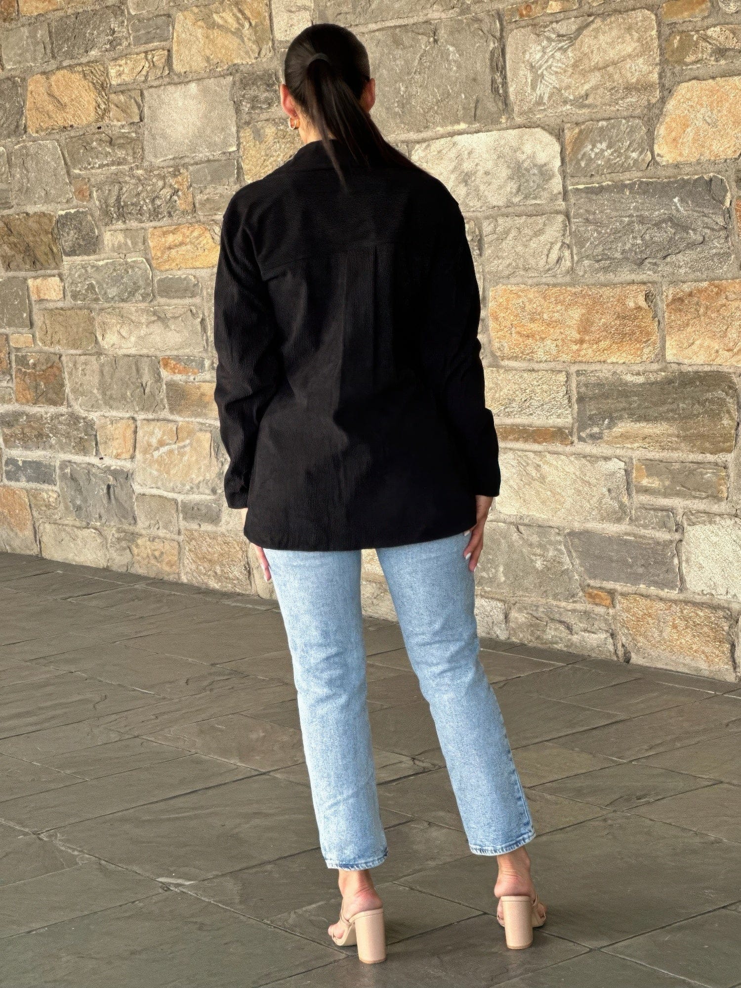 AnchorFinds.com Oversized Corduroy Shacket Button Down Utility