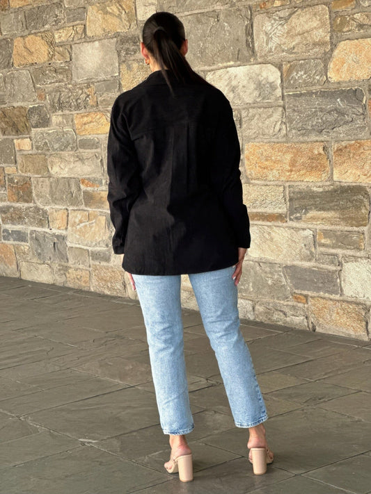 AnchorFinds.com Oversized Corduroy Shacket Button Down Utility