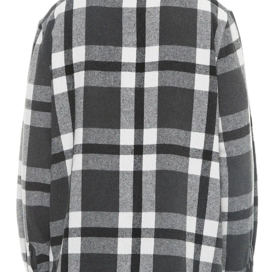 AnchorFinds.com Shackets XL Men's Checkered Soft Flannel Shacket in Grey/Black: A Fusion of Comfort and Class