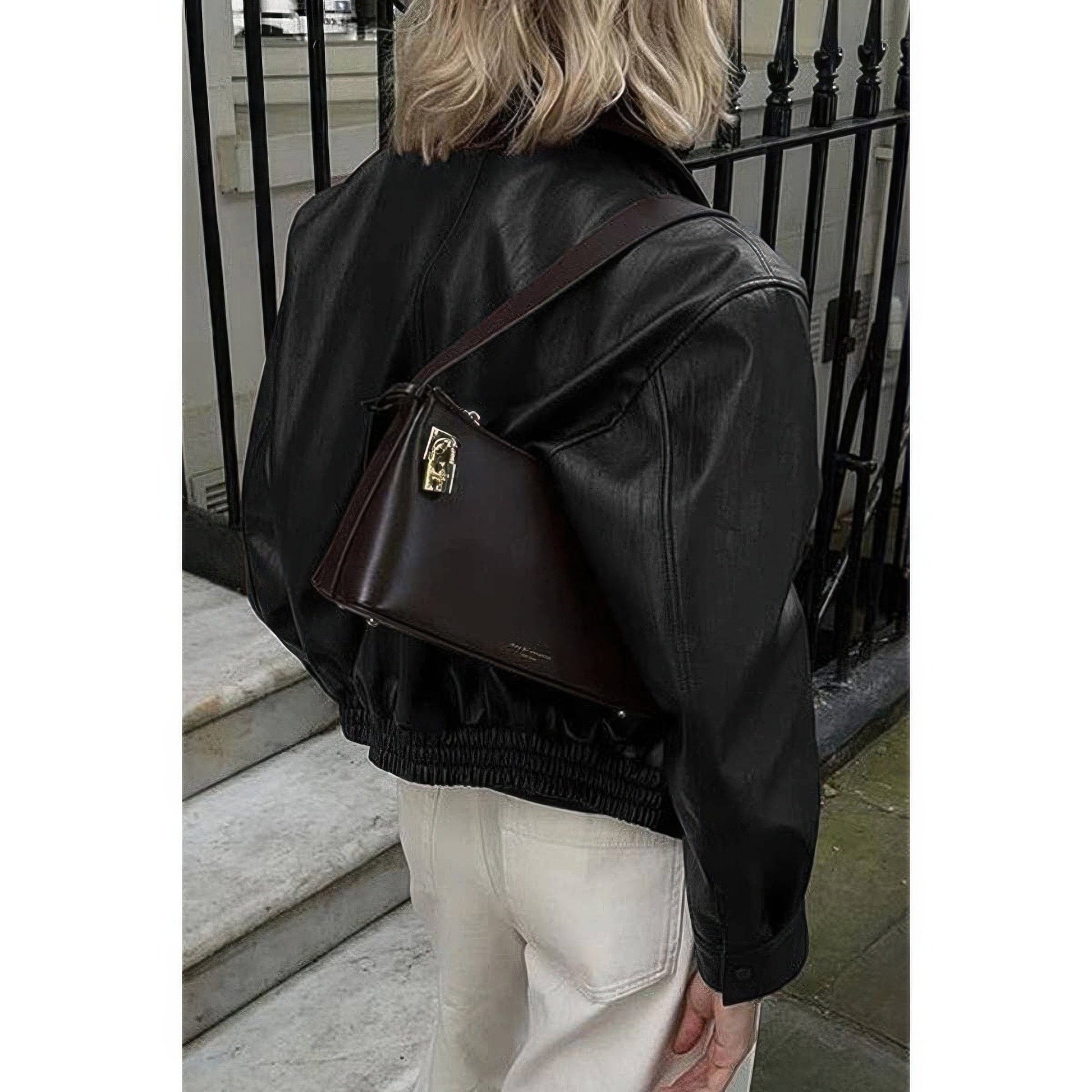 AnchorFinds.com Solid Long Sleeve Short Lapel Zipper Jacket