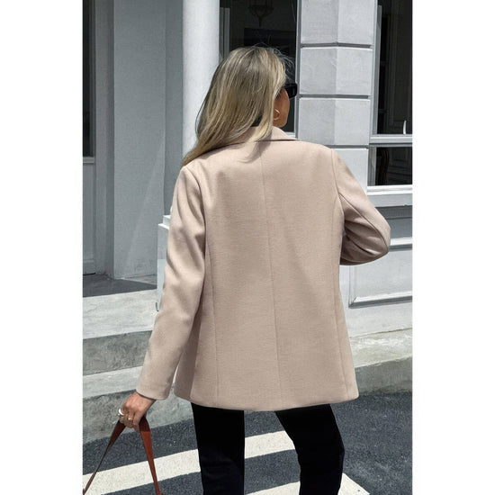 AnchorFinds.com Solid Notch Lapel Single Breasted Blazer