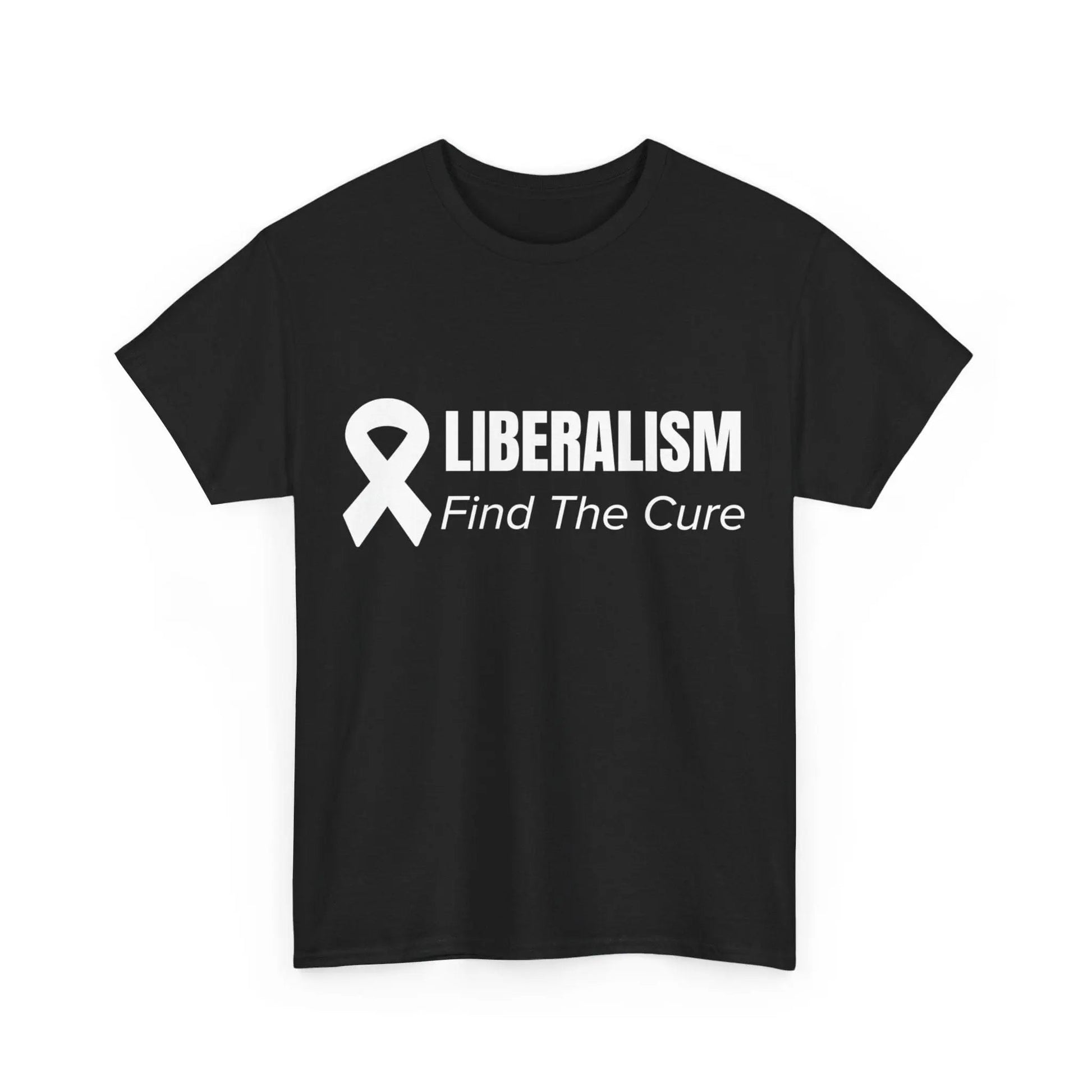 AnchorFinds.com T-Shirt Black / S Liberalism Find The Cure Unisex Heavy Cotton Tee: Comfort, Durability, and Style