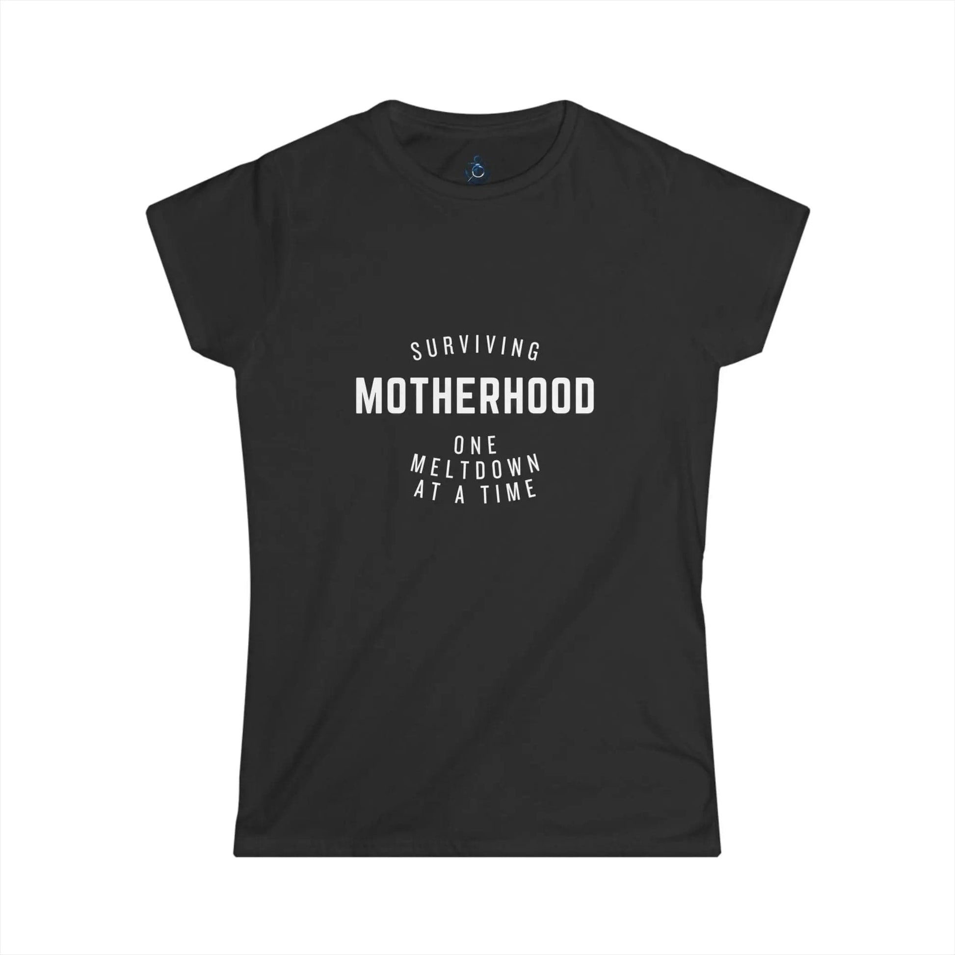 AnchorFinds.com T-Shirt Black / S Surviving Motherhood Meltdown Women's Softstyle Tee