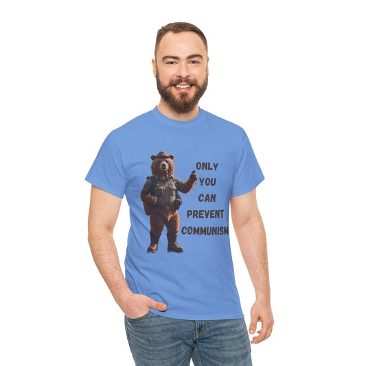 AnchorFinds.com T-Shirt Carolina Blue / S Only You Can Prevent Communism Unisex Heavy Cotton Tee