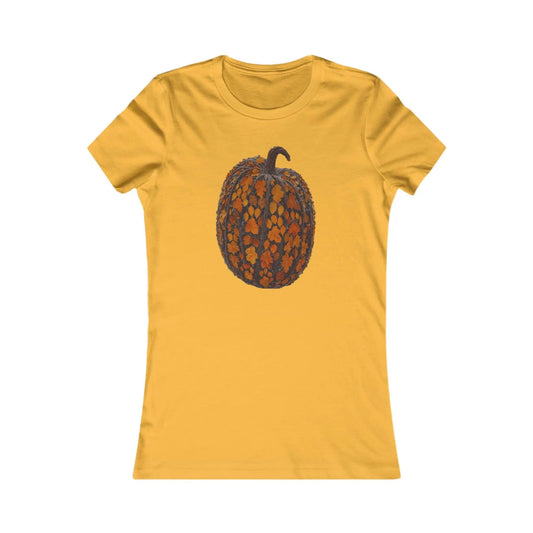 AnchorFinds.com T-Shirt Gold / S Fall Pumpkin Women's Favorite Tee