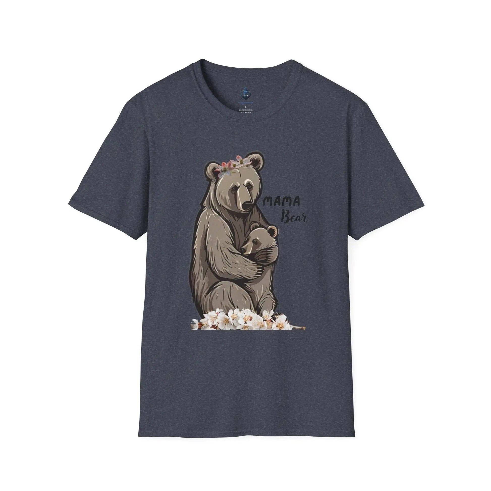 AnchorFinds.com T-Shirt Heather Navy / S Mama Bear Unisex Softstyle T-Shirt: Comfort and Style for Every Occasion