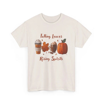 AnchorFinds.com T-Shirt Ice Grey / S Falling Leaves Rising Spirits Unisex Heavy Cotton Tee: Classic Comfort and Style