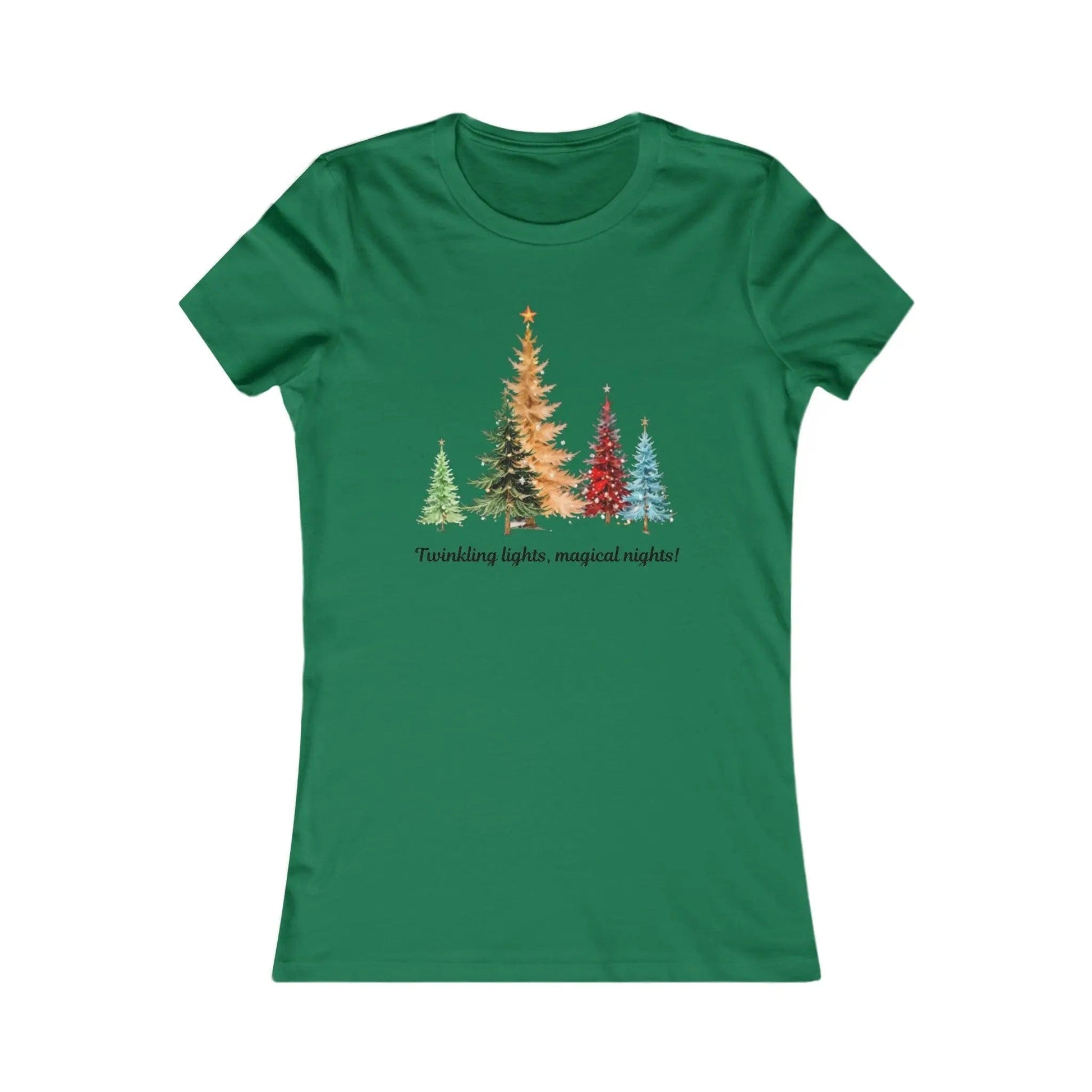 AnchorFinds.com T-Shirt Kelly / S Twinkling Lights, Magical Nights Women's Favorite Tee