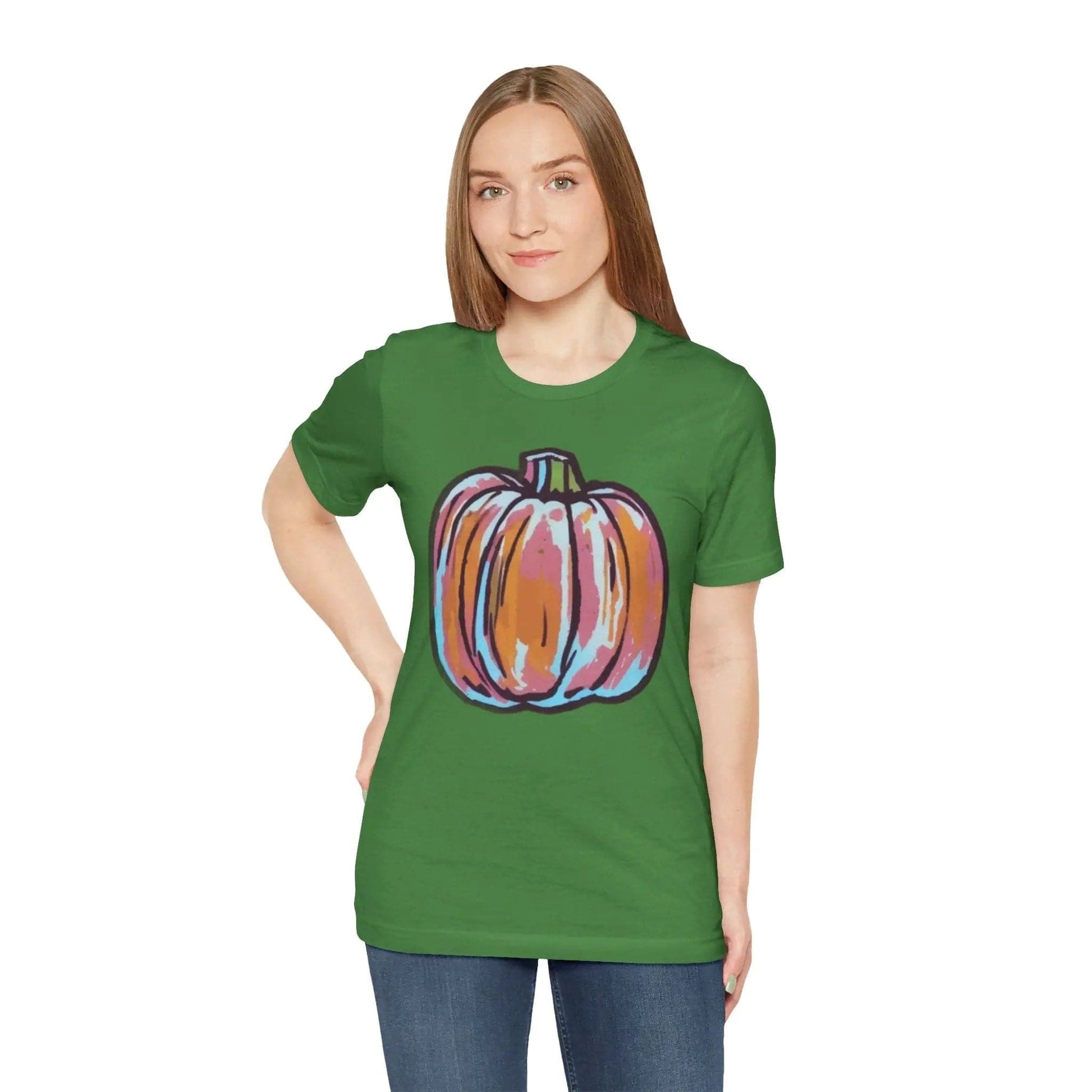 AnchorFinds.com T-Shirt Leaf / S Pumpkin Unisex Jersey Short Sleeve Tee