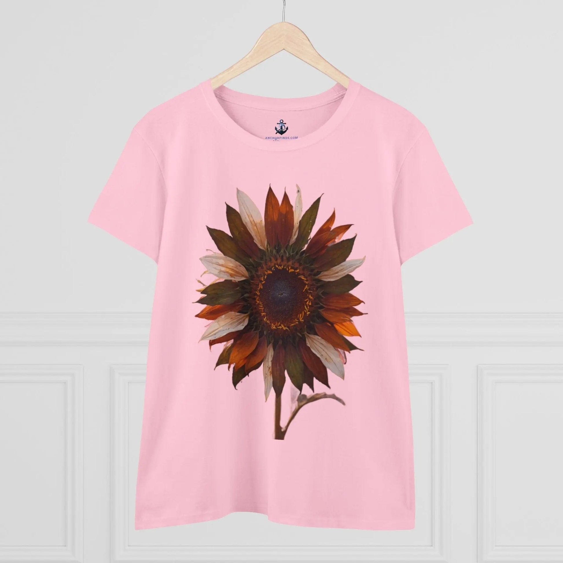 AnchorFinds.com T-Shirt Light Pink / S Sunflower Women's Midweight Cotton Tee